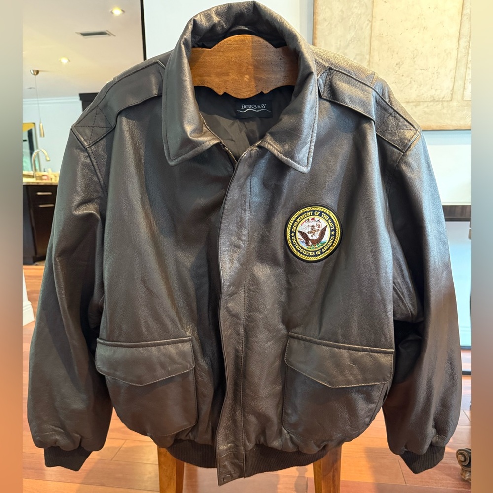 Leather Bomber Jacket